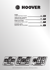 Handleiding Hoover HVG7WL4WC5B Kookplaat