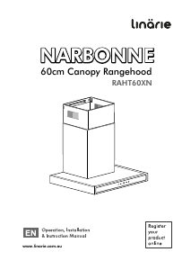 Manual Linärie RAHT60XN Narbonne Cooker Hood