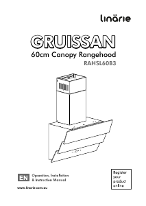 Manual Linärie RAHSL60B3 Gruissan Cooker Hood