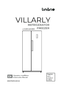 Manual Linärie LSSBS460BK Villarly Fridge-Freezer