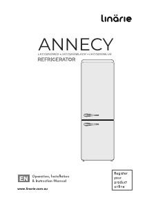 Handleiding Linärie LKCO250BLUE Annecy Koel-vries combinatie