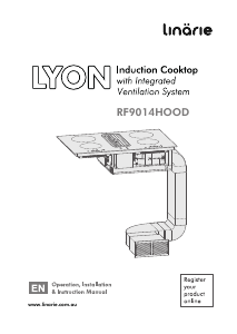 Handleiding Linärie RF9014HOOD Lyon Kookplaat