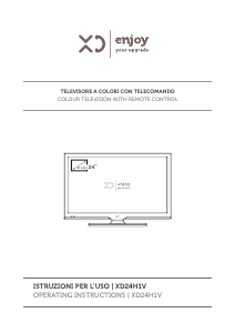 Handleiding XD XD24H1V LED televisie