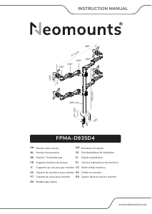 Handleiding Neomounts FPMA-D935D4 Monitorarm