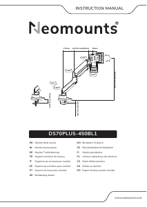 Handleiding Neomounts DS70PLUS-450BL1 Monitorarm