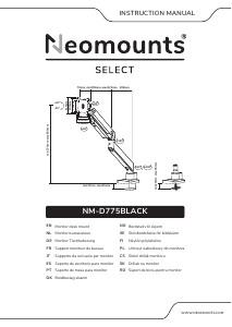 Handleiding Neomounts NM-D775BLACK Monitorarm