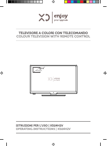 Manuale XD XD24H2V LED televisore