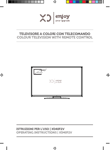 Manuale XD XD40F2V LED televisore