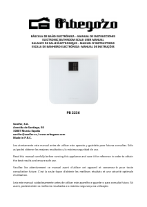 Manual de uso Orbegozo PB 2236 Báscula