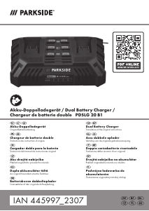 Handleiding Parkside IAN 445997 Batterijlader