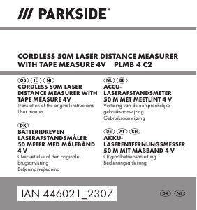 Handleiding Parkside IAN 446021 Afstandsmeter