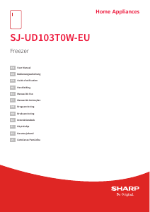 Manual de uso Sharp SJ-UD103T0W-EU Congelador