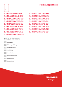 Manual Sharp SJ-NBA11DMXWD-EU Frigorífico combinado