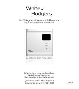 Manual White Rodgers BNP125 Thermostat