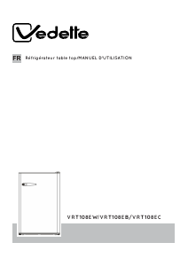 Handleiding Vedette VRT108EW Koelkast