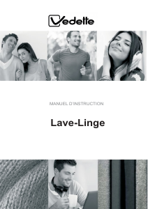 Mode d’emploi Vedette LFV294QW Lave-linge