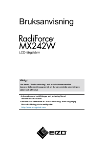 Bruksanvisning Eizo RadiForce MX242W LCD skärm