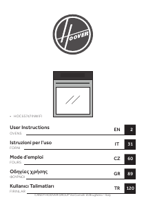 Kullanım kılavuzu Hoover HOC5S747INWIFI Fırın