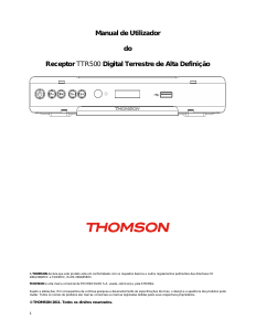 Manual Thomson TTR500 Receptor digital
