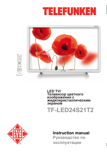 Bruksanvisning Telefunken TF-LED24S21T2 LED TV