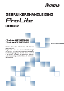 Handleiding iiyama ProLite B2783QSU LCD monitor