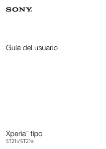 Manual de uso Sony Xperia Tipo Teléfono móvil