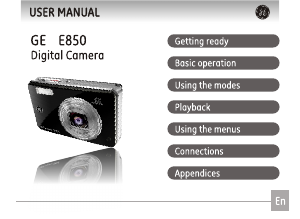 ge e850 digital camera