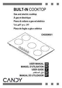 Handleiding Candy CHG93WX/1 Kookplaat