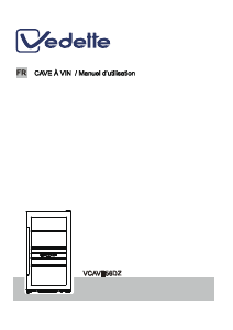 Handleiding Vedette VCAVE56DZ Wijnklimaatkast