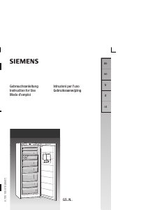 Bedienungsanleitung Siemens GS40NA30 Gefrierschrank