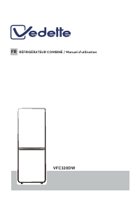 Handleiding Vedette VFC320DW Koel-vries combinatie