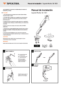 Manual de uso Spektra SK-1801 Soporte de monitor