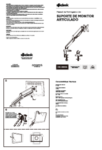 Manual Slikdesk 20180134 Suporte de monitor