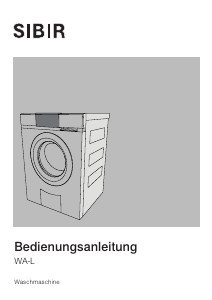 Bedienungsanleitung SIBIR WA-L 11010 Waschmaschine