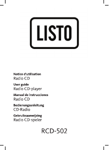 Handleiding Listo RCD-502 Stereoset