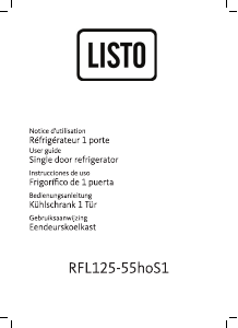 Handleiding Listo RFL 125-55hoS1 Koelkast