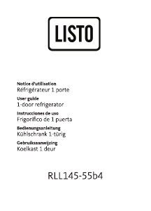 Manual de uso Listo RLL 145-55b4 Refrigerador