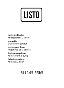 Handleiding Listo RLL 145-55b5 Koelkast