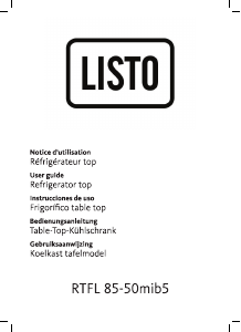 Handleiding Listo RTFL 85-50mib5 Koelkast