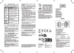 Handleiding Listo CBT01 Koptelefoon