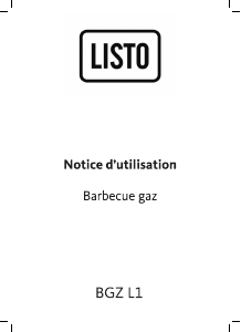 Mode d’emploi Listo BGZ L1 Barbecue