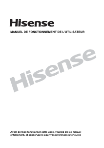 Mode d’emploi Hisense WQA1014EVJMT Lave-linge