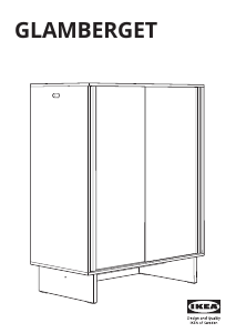 説明書 イケア GLAMBERGET ワードローブ
