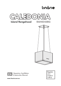 Manual Linärie RAHID50BG Caledonia Cooker Hood