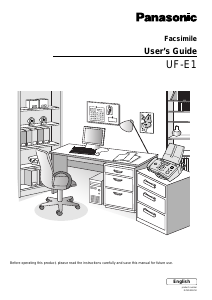 Handleiding Panasonic UF-E1 Faxapparaat