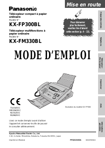 Mode d’emploi Panasonic KX-FM330BL Télécopieur