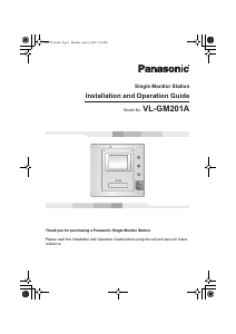 Handleiding Panasonic VL-GM201A Intercomsysteem