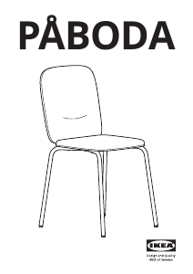 Käyttöohje IKEA PÅBODA Tuoli