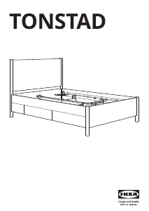 説明書 イケア TONSTAD ベッドフレーム