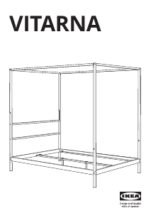 説明書 イケア VITARNA ベッドフレーム